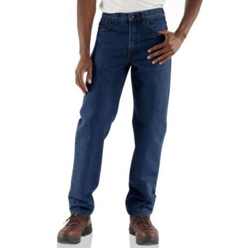 CARHARTT FRB160 DNM FR Flame Resistant Fire HRC 3 Blue Jeans Men's 42 x 30 NEW‎